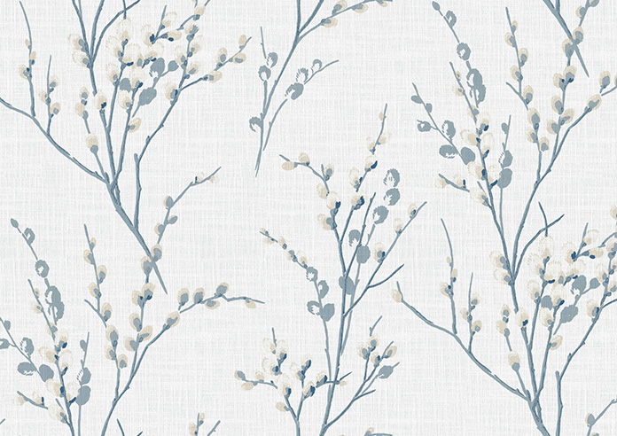 Laura Ashley Pussy Willow, Off White/Seaspray - Made to Measure Curtains - Image 8